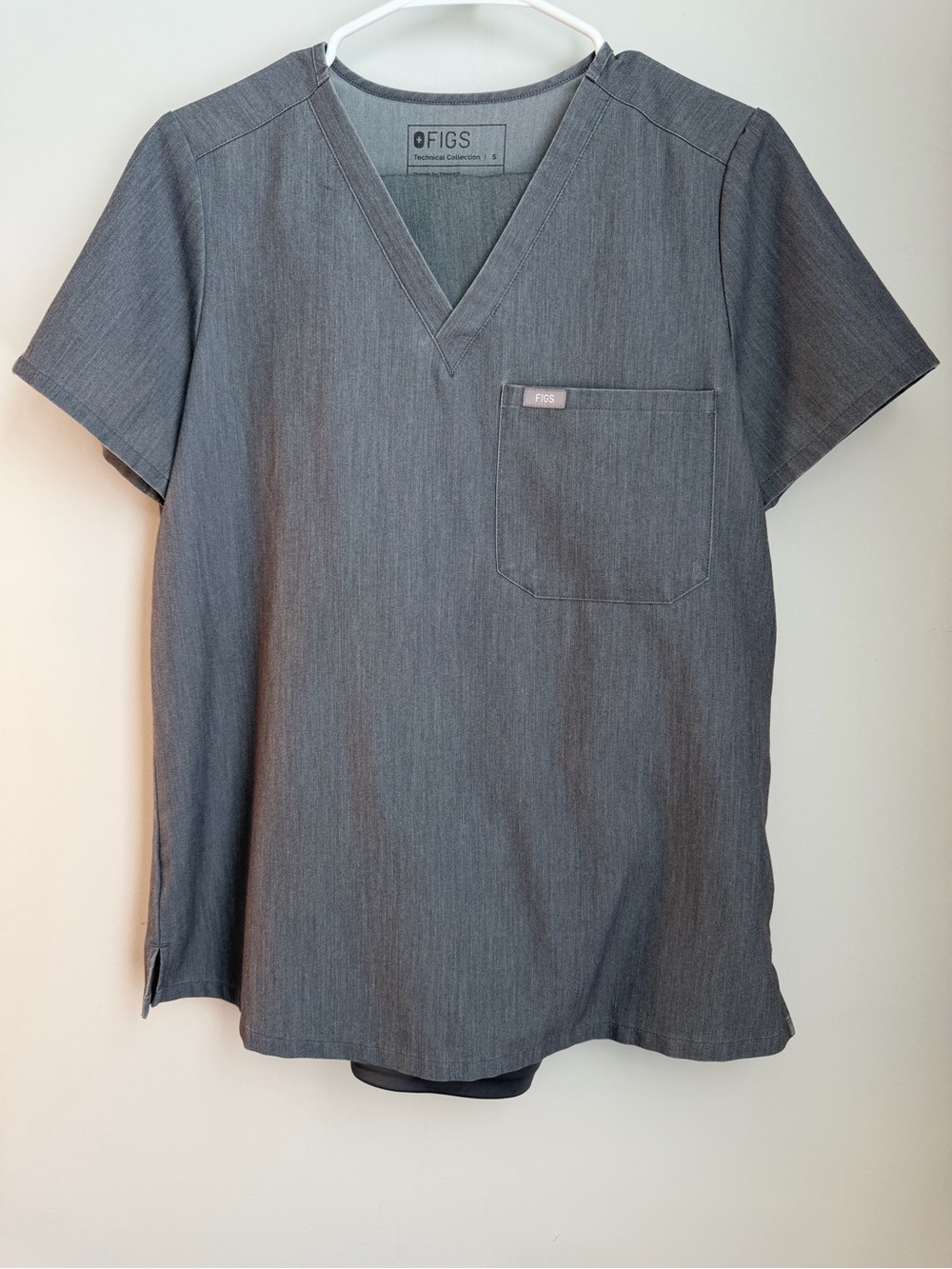 FIGS Technical Collection Scrub Set Gray Heather Women’s Top S Pants XS Jogger - Picture 2 of 13